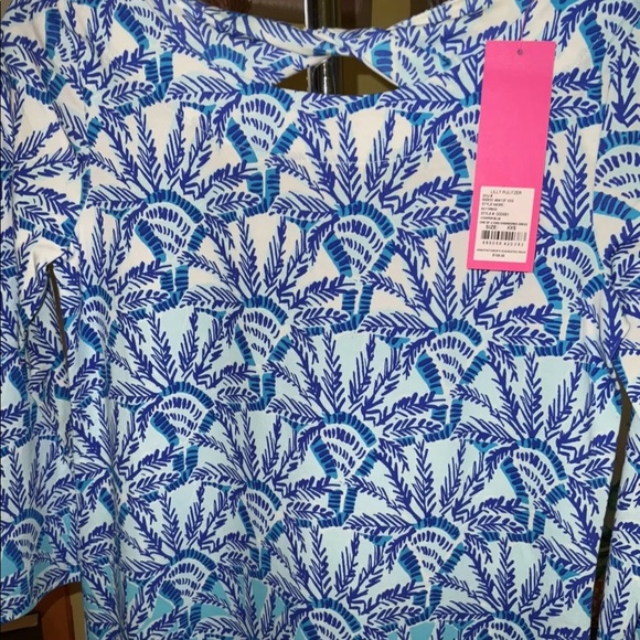 Lilly Pulitzer NWT Bay Dress Whisper Blue One Of A Kind Size XXS,XS - Picture 7 of 9